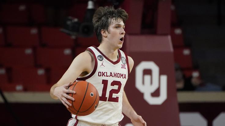 Austin Reaves je pred prihodom v ligo NBA igral za univerzo v Oklahomi. | Foto: Guliverimage