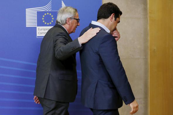 Predsednik Evropske komisije Juncker zavrnil telefonski pogovor z grškim premierjem Ciprasom