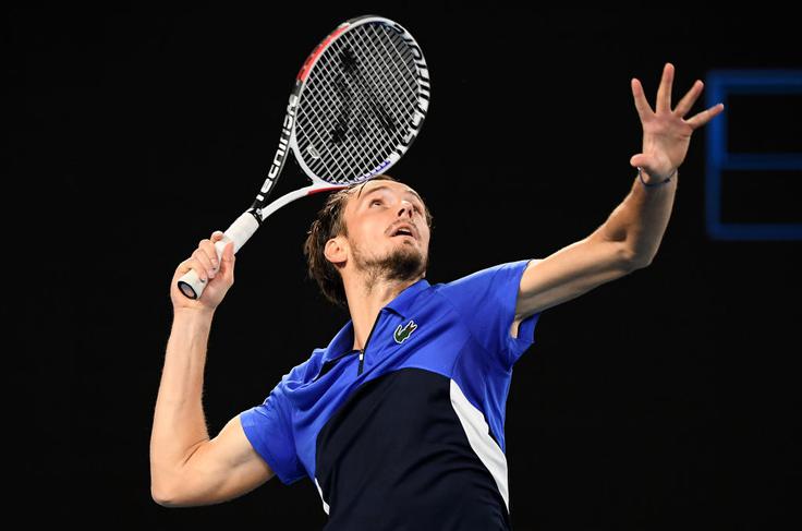 Daniil Medvedev zlahka v četrti krog. | Foto: Gulliver/Getty Images
