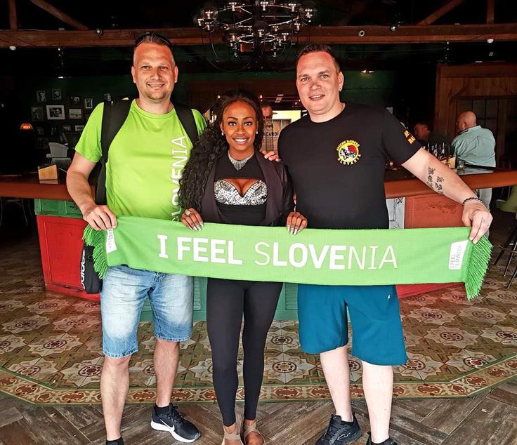 Slovenski navijači so zavzeli Miami. | Foto: osebni arhiv/Lana Kokl