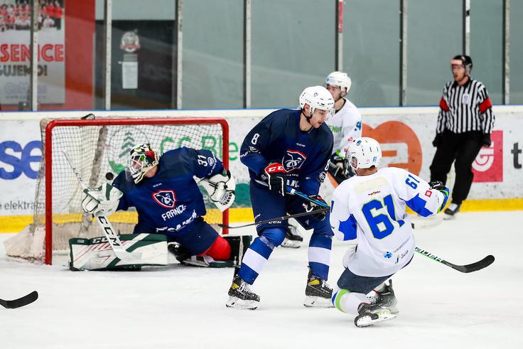 Jaka Sodja je v 8. minuti zadel za vodstvo z 1:0. | Foto: Morgan Kristan/Sportida