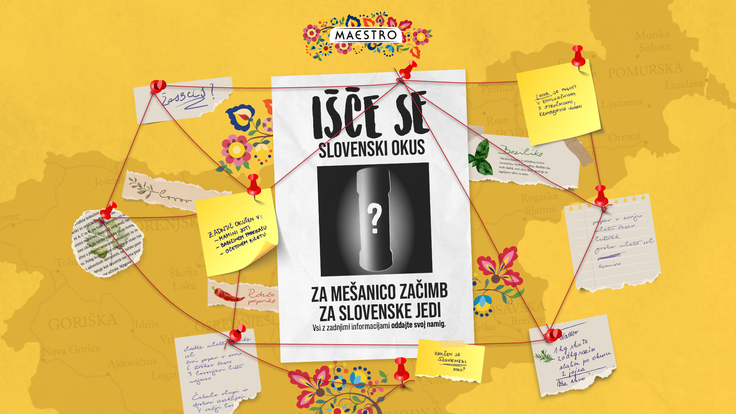 Maestro Išče se slovenski okus. Oddajte namig in se potegujte za nagrade na https://scepec-navdiha.com/slovenski-okus. | Foto: Arhiv ponudnika