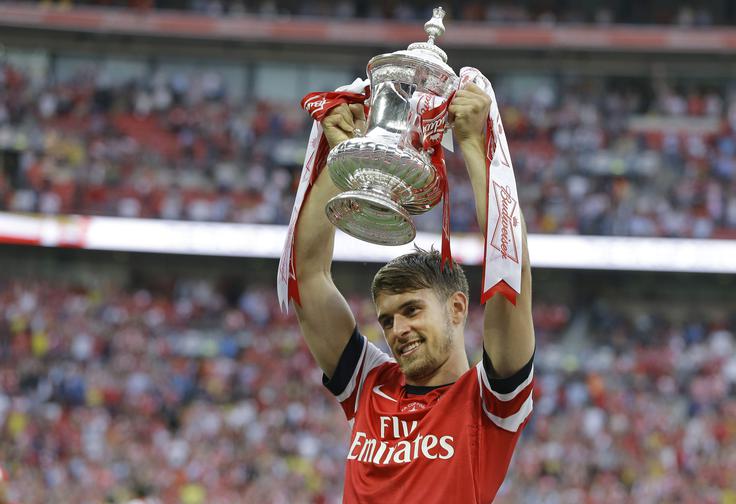 Aaron Ramsey je z zadetkom v podaljšku Arsenalu prinesel prvo lovoriko po osmih letih. | Foto: Guliverimage