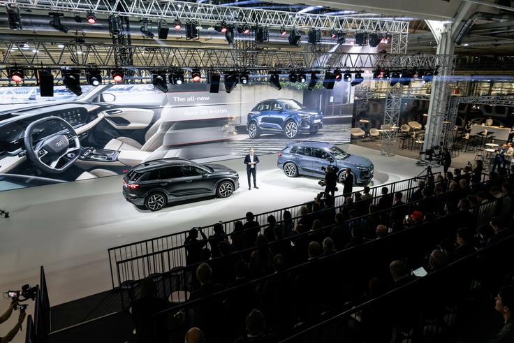 Audijevo razkritje novega Q6 e-tron v Ingolstadtu. | Foto: Audi