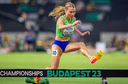 Slovenska atletinja Maruša Mišmaš Zrimšek že pridno trenira
