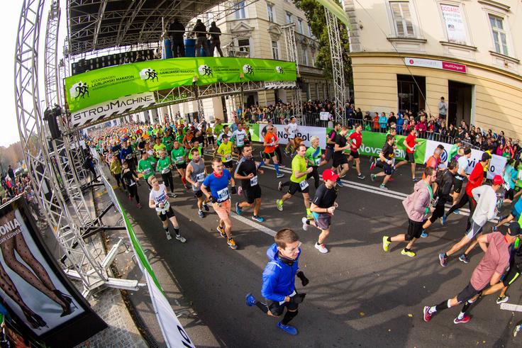 Štart tekov na 10, 21 in 42 kilometrov bo na Slovenski cesti med hotelom Cubo in Uršulinsko cerkvijo. | Foto: Sportida