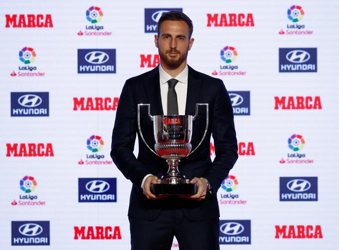 V zadnjih sezonah ga v Španiji ni prvega vratarja prvoligaškega kluba, ki bi v sezoni prejel manj zadetkov od Oblaka. | Foto: Reuters