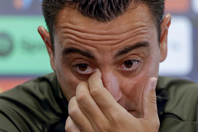 FC Barcelona Xavi | Čeprav ni zamere, pa ob slovesu od Barcelone Xavi komaj zadržuje solze. | Foto Guliverimage
