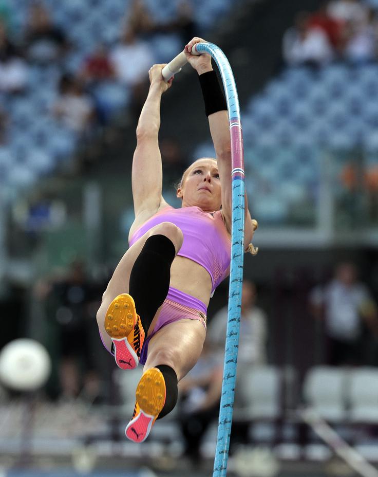 Zmagala je Sandi Morris. | Foto: Reuters