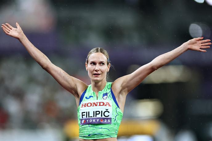 Neja Filipič, Tokio 2025 | Neja Filipič je v finalu troskoka zasedla deveto mesto, v tretji seriji je preskočila 14 metrov. | Foto Reuters