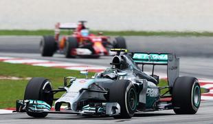 Rosberg tudi na tretjem treningu ugnal konkurenco