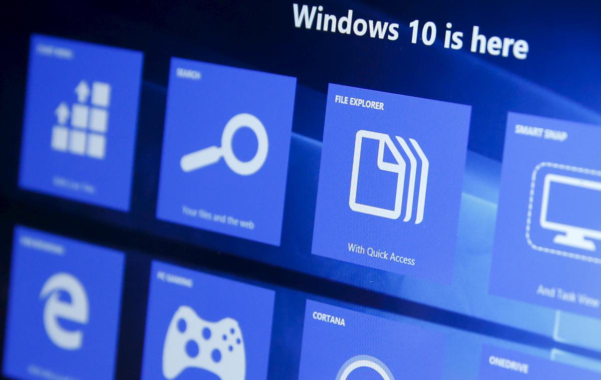Windows 10 | Dobra tri leta je potreboval Microsoftov operacijski Windows 10, da bi prepričal več uporabnikov kot njegov sedem let starejši predhodnik Windows 7. | Foto Reuters