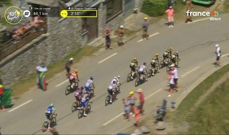 V živo: kolesarji Visme narekujejo brutalen tempo, Pogačar in Roglič sledita, vrača se tudi Evenepoel #video