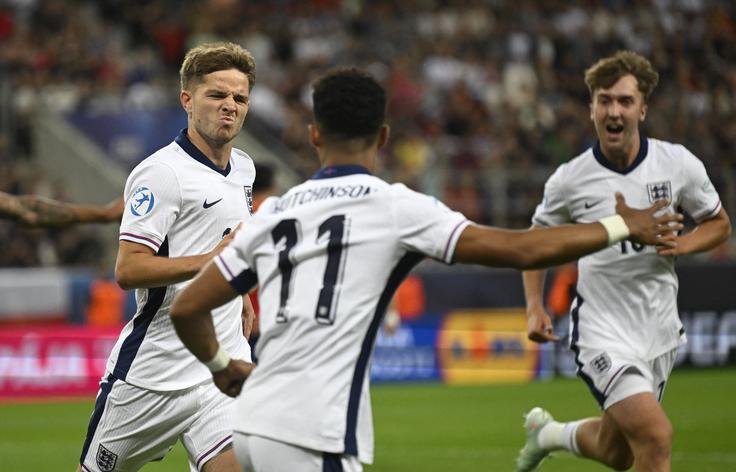 Branilka naslova Anglija je v četrtfinalu s 3:1 premagala Španijo. | Foto: Reuters