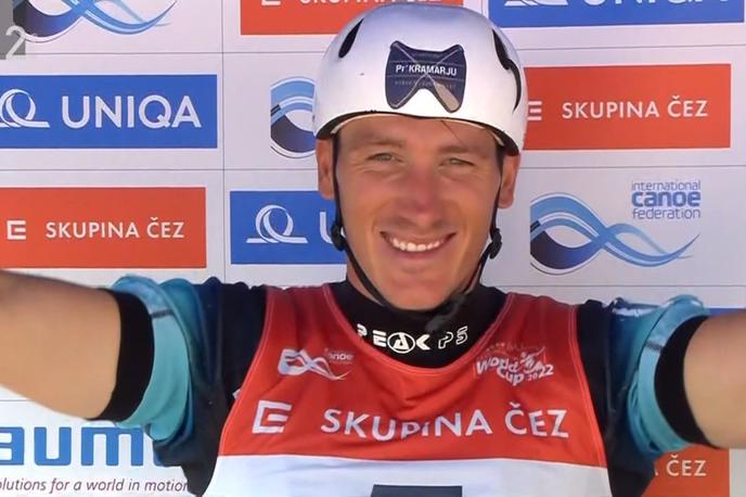 Luka Božič | Slovenski kanuist Luka Božič je na prvi tekmi svetovnega pokala v slalomu na divjih vodah pokoril vso konkurenco. 
