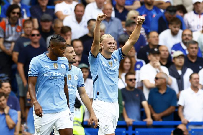 Manchester City Erling Haaland | Erling Haaland je v 18. minuti prve tekme nove sezone zabil prvi gol. | Foto Reuters