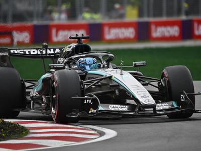 George Russell v zadnjih sekundah osvojil "pole position"