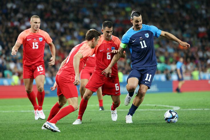 Zlatan Ibrahimović je na spektaklu s človekoljubno noto v Stožicah leta 2023 nastopil kot posebno presenečenje Aleksandra Čeferina, brez katerega omenjenega dogodka ne bi bilo. | Foto: Aleš Fevžer