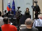 Novinarska konferenca Banke Slovenije, na kateri sta namestnik guvernerja Primož Dolenc in direktorica oddelka Finančna stabilnost in makrobonitetna politika Meta Ahtik predstavila novo poročilo o finančni stabilnosti v slovenskem bančnem sistemu.