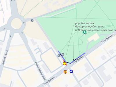 V bližini ljubljanskih Žal bo popolna zapora