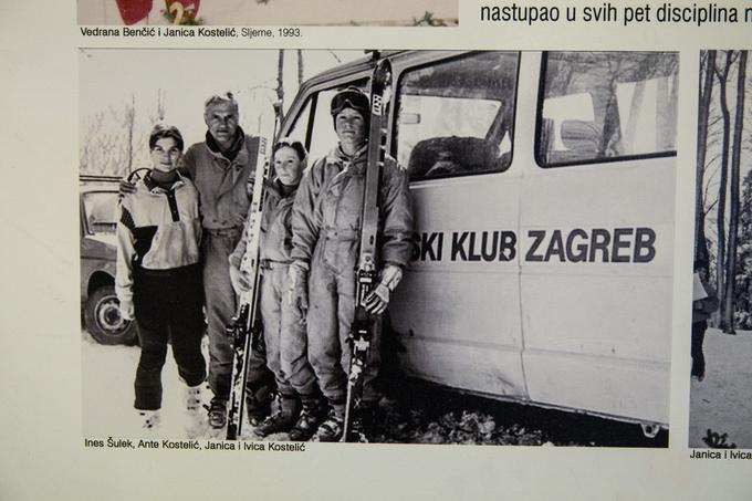 Fotografija dela družine Kostelić, ki je del razstave ob stoti obletnici Ski kluba Zagreb. | Foto: Ana Kovač