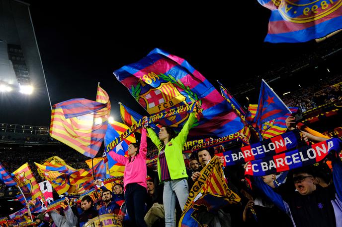 Barcelona navijači | V Barceloni je v deseti minuti odzvanjalo ime Lionela Messija. | Foto Reuters