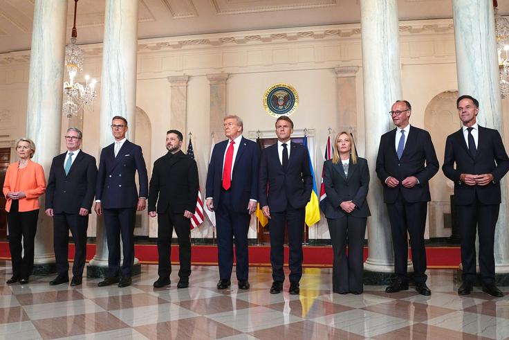 Trump, zavezniki, Zelenski | Foto: Guliverimage
