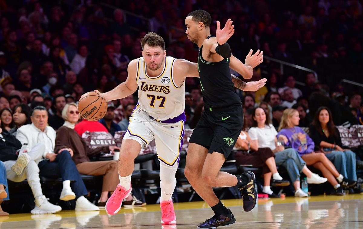 Luka Dončić, Los Angeles Lakers | Luka Dončić je ob zmagi dosegel 34 točk. | Foto Reuters