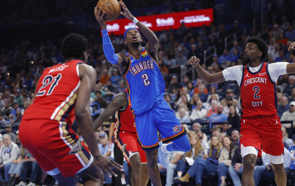 Shai Gilgeous-Alexander, Oklahoma City Thunder |  Oklahoma City Thunder gostujejo pri Utah Jazz. | Foto Reuters