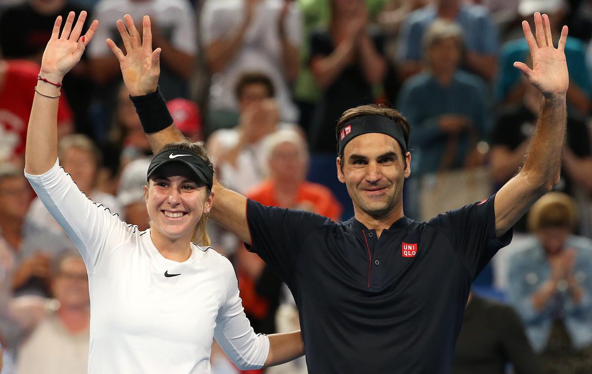 Roger Federer Belinda Benčič | Švica je zmagovalka Hopmanovega pokala. | Foto Reuters