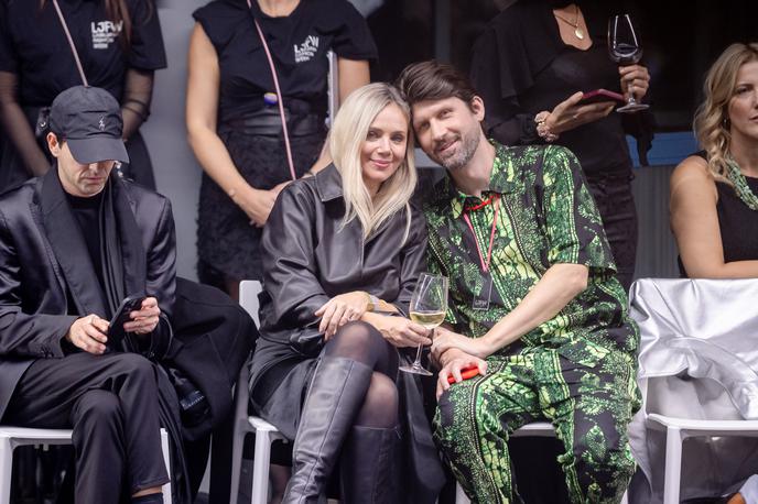 LJFW 2025 | Katarina Čas v družbi Tomaža Miheliča. | Foto Sandi Fišer