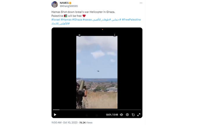 Izrael Hamas Fake News | Foto: Matic Tomšič / Posnetek zaslona