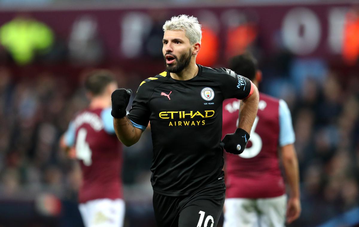 Sergio Agüero | Sergio Agüero se je v Birminghamu izkazal s tremi goli in dosegel nov hat-trick v majici Manchester Cityja. | Foto Getty Images