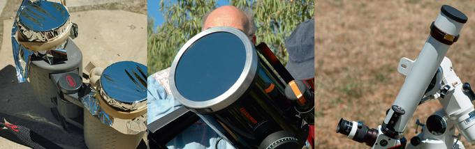 Tako je videti ustrezna oprema za astronomsko opazovanje Sonca. Foto: Astronomska revija Spika | Foto: 