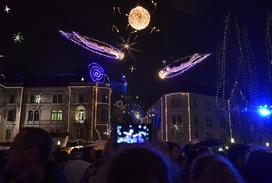 Prižiganje prazničnih lučk Ljubljana