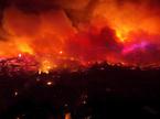 požar na Rodosu v Grčiji