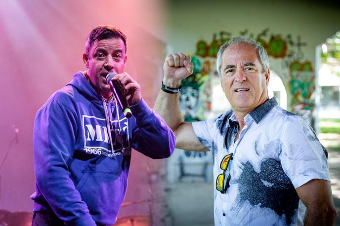 Vili Resnik, Klemen Klemen | Raper Klemen Klemen obeležuje kar dvojni jubilej – 25 let od izida prvega albuma in vstop v peto desetletje življenja, medtem ko Vili Resnik v Cvetličarni pripravlja koncert ob 30. obletnici delovanja. | Foto Ana Kovač, Mediaspeed