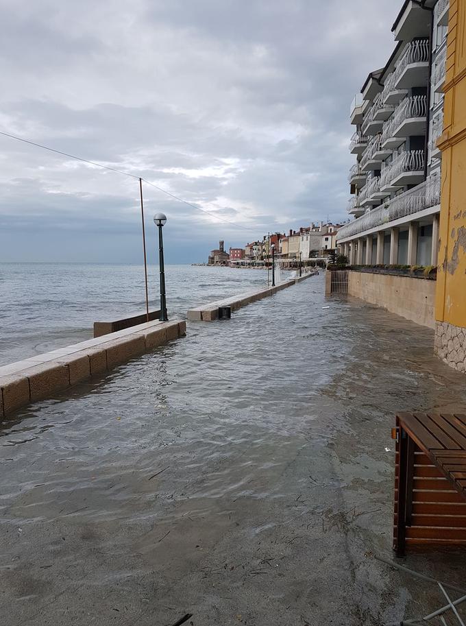 Tako je Piran poplavilo v novembru. | Foto: Alenka Suto Deu