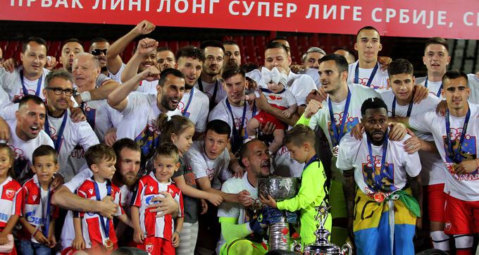 Crveno zvezdo delijo le še milimetri od ubranitve naslova srbskega prvaka. | Foto: Guliverimage/Vladimir Fedorenko
