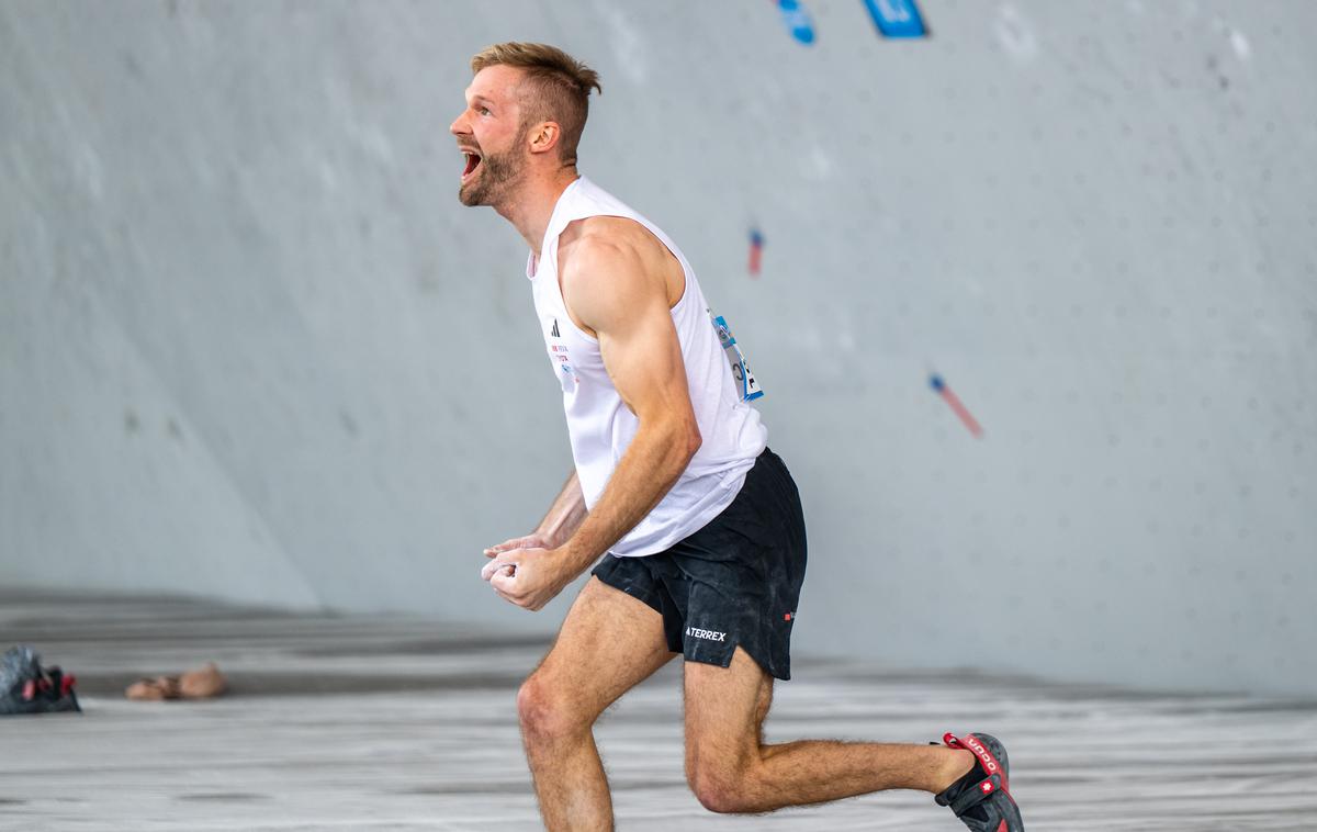 Anže Peharc Keqiao 2025 | Anže Peharc je s 24. mestom kvalifikacij za las ujel zadnjo vstopnico za nedeljski moški polfinale balvanov. | Foto Nakajima Kazushige/IFSC