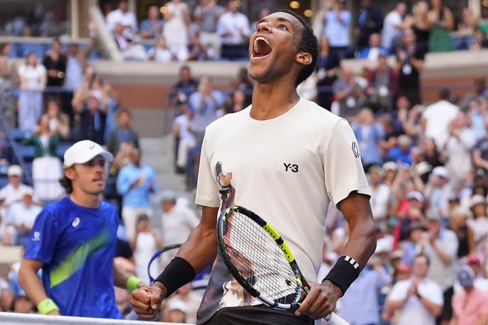 Felix Auger-Aliassime | Felix Auger-Aliassime se je drugič v karieri uvrstil v polfinale grand slama. | Foto Guliverimage