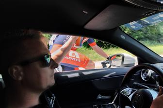 Nepozabno doživetje za našega nagrajenca: Zdaj drugače gledam na potek kolesarskih dirk