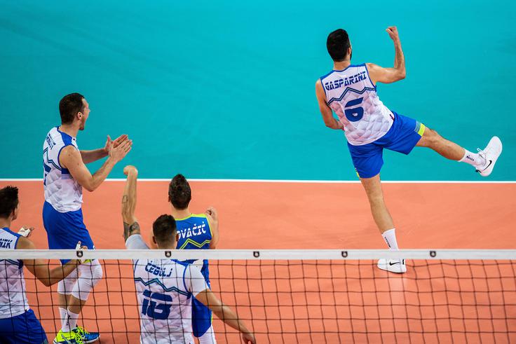 Mitja Gasparini si minutažo na tem prvenstvu deli s Tončkom Šternom. | Foto: Grega Valančič/Sportida