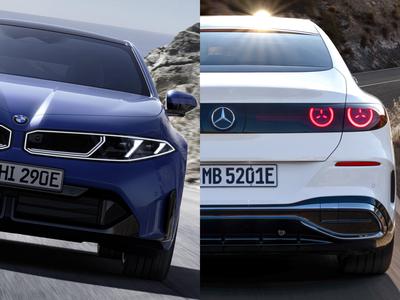 BMW i3 ali mercedes razred C? Nekje podobna, drugje med njima večje razlike.