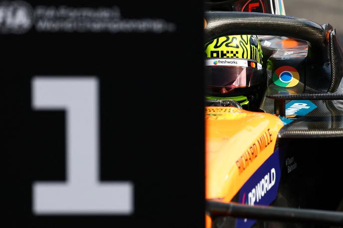 Spa Lando Norris McLaren | Lando Norris se spogleduje z deveto zmago v karieri, peto letos in tretjo zaporedno. | Foto Reuters