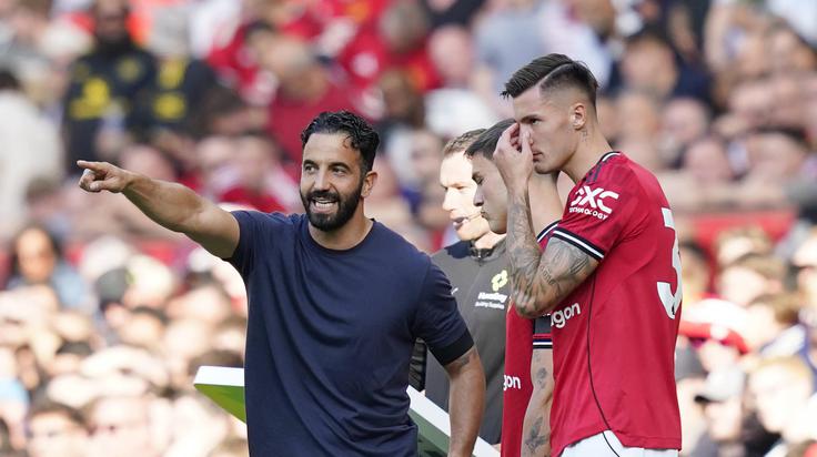 Ruben Amorim se pri Manchester Unitedu, kjer je vodil tudi Benjamina Šeška, ni proslavil. Bo uspešnejši pri Milanu? | Foto: Gulliverimage