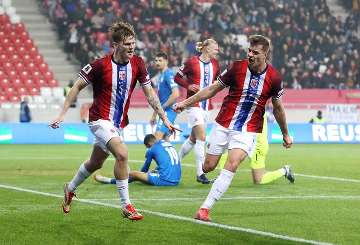 Med strelci za Norveško je bil tudi Alexander Sorloth. | Foto: Reuters