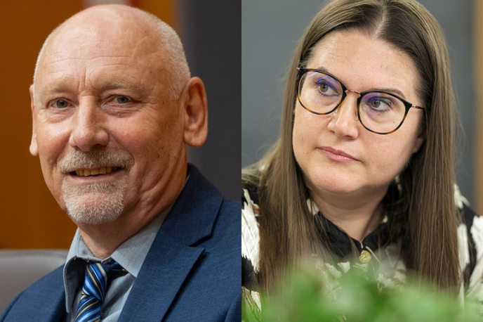 Andreja Kokalj in Branko Zlobko, nova ministra za pravosodje in notranje zadeve | Foto STA