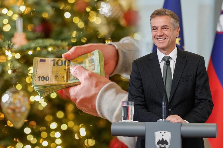 Primer božičnice v letu 2025, ki se je v javnem prostoru uveljavila predvsem kot poimenovanje denarnega dodatka, uvedbe t. i. Golobove božičnice ob koncu leta –, kaže, kako se lahko raba besede v določenem obdobju premakne iz tradicije v vsakdanjo rabo. | Foto: Vlada RS, Shutterstock