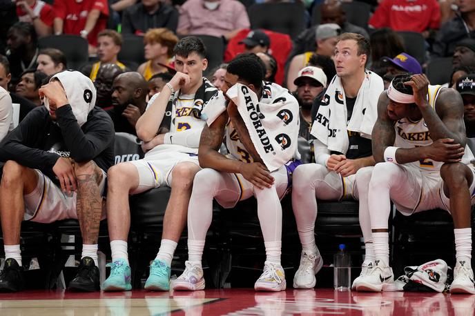 Los Angeles Lakers | Med košarkarji Los Angeles Lakers je bilo po četrti tekmi kar nekaj nezadovoljstva. | Foto Guliverimage